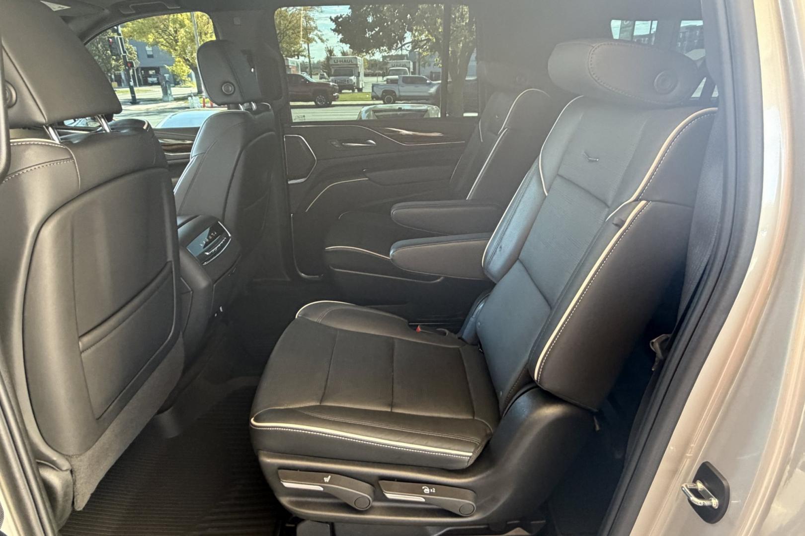 2023 Mat Green /Black Cadillac Escalade ESV Premium Luxury (1GYS4LKL5PR) with an 6.2L V8 OHV 16V FFV engine, Automatic 10 Speed transmission, located at 2304 W. Main St., Boise, ID, 83702, (208) 342-7777, 43.622105, -116.218658 - New Tires! Highly Optioned And Comfortable!- Photo#21