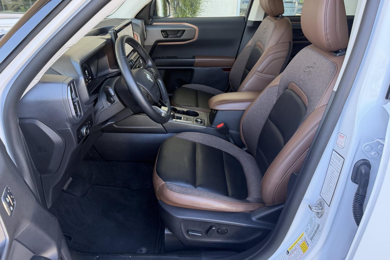 2025 Oxford White /Ebony Roast Premium Trim Ford Bronco Sport Outer Banks (3FMCR9CN7SR) with an 3 Cyl 1.5 Liter Turbo engine, Automatic 8 Speed transmission, located at 2304 W. Main St., Boise, ID, 83702, (208) 342-7777, 43.622105, -116.218658 - Remaining Factory Warranty! Clean!- Photo#11