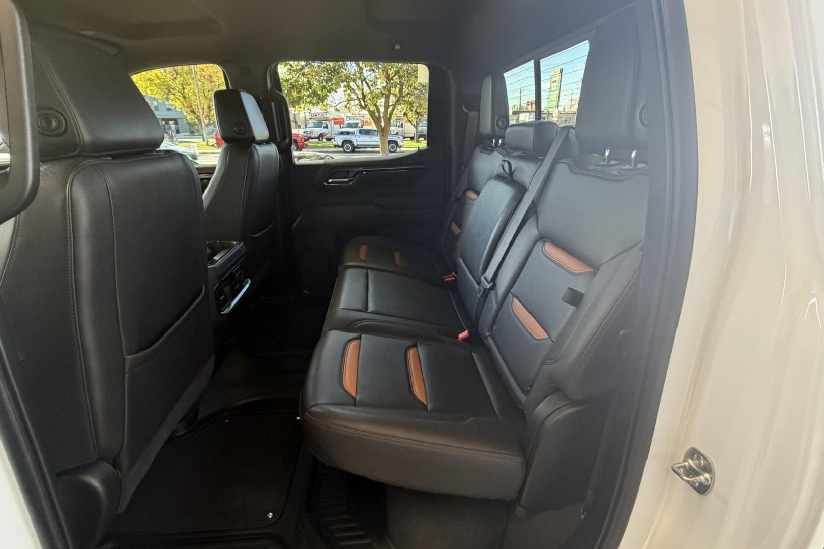 2025 Summit White /Black GMC Sierra 1500 AT4 (1GTUUEE85SZ) with an 6 Cyl 3.0 Liter Duramax Turbo Diesel engine, Automatic 10 Speed transmission, located at 2304 W. Main St., Boise, ID, 83702, (208) 342-7777, 43.622105, -116.218658 - New Tires! Remaining Factory Warranty! Nice Ride!- Photo#16