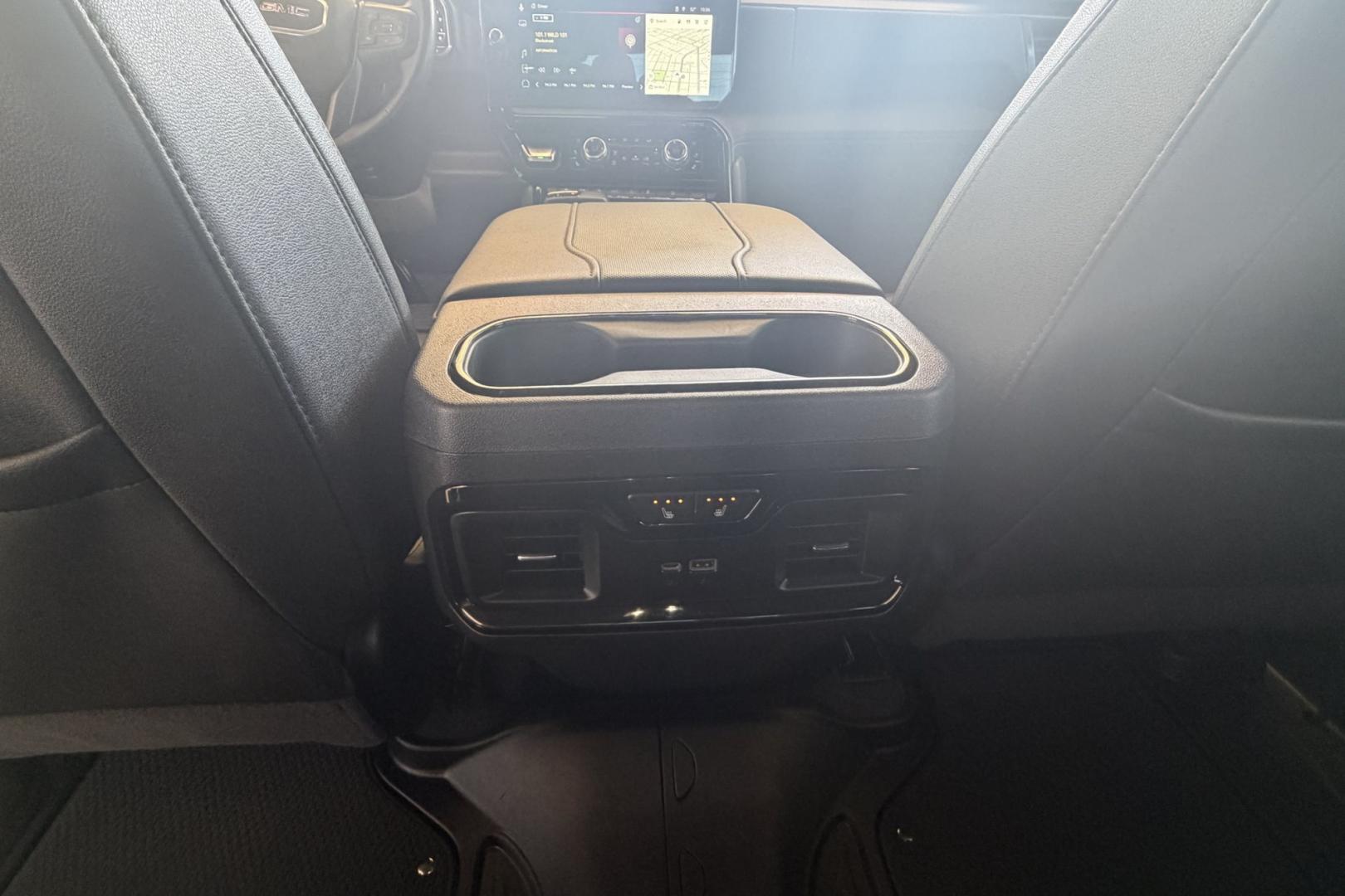 2025 Summit White /Black GMC Sierra 1500 AT4 (1GTUUEE85SZ) with an 6 Cyl 3.0 Liter Duramax Turbo Diesel engine, Automatic 10 Speed transmission, located at 2304 W. Main St., Boise, ID, 83702, (208) 342-7777, 43.622105, -116.218658 - New Tires! Remaining Factory Warranty! Nice Ride!- Photo#19