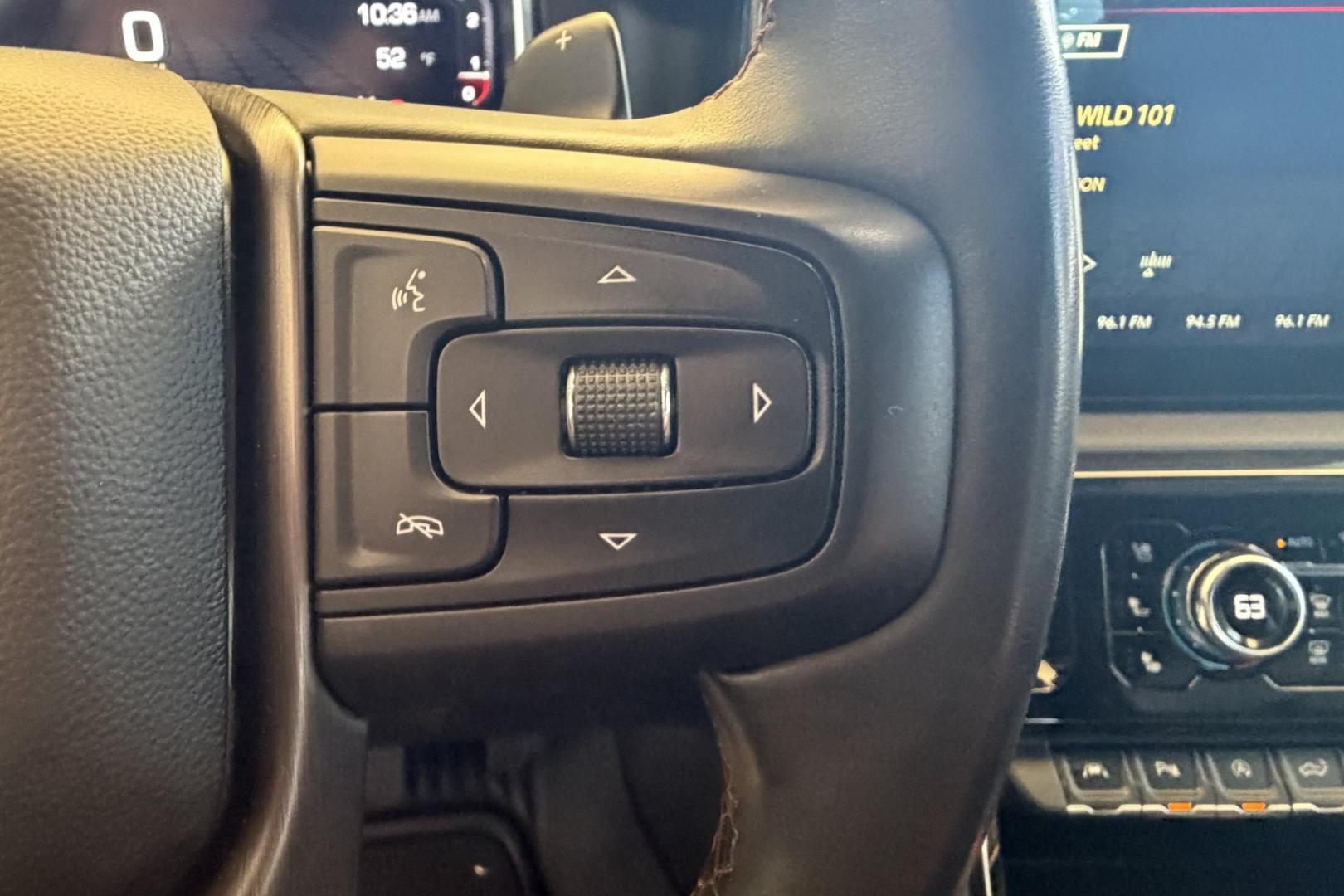 2025 Summit White /Black GMC Sierra 1500 AT4 (1GTUUEE85SZ) with an 6 Cyl 3.0 Liter Duramax Turbo Diesel engine, Automatic 10 Speed transmission, located at 2304 W. Main St., Boise, ID, 83702, (208) 342-7777, 43.622105, -116.218658 - New Tires! Remaining Factory Warranty! Nice Ride!- Photo#23