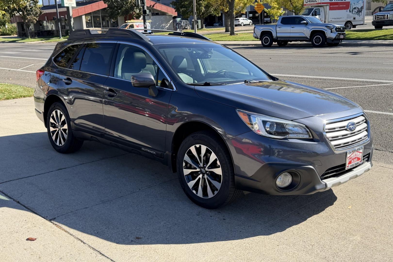2017 Carbide Gray /Black Subaru Outback Limited (4S4BSANC9H3) with an H4 2.5 Liter engine, Automatic transmission, located at 2304 W. Main St., Boise, ID, 83702, (208) 342-7777, 43.622105, -116.218658 - Nicely Optioned! All Wheel Drive! Ready To Go!- Photo#2