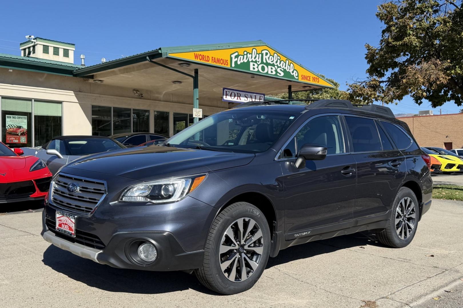 2017 Carbide Gray /Black Subaru Outback Limited (4S4BSANC9H3) with an H4 2.5 Liter engine, Automatic transmission, located at 2304 W. Main St., Boise, ID, 83702, (208) 342-7777, 43.622105, -116.218658 - Nicely Optioned! All Wheel Drive! Ready To Go!- Photo#0