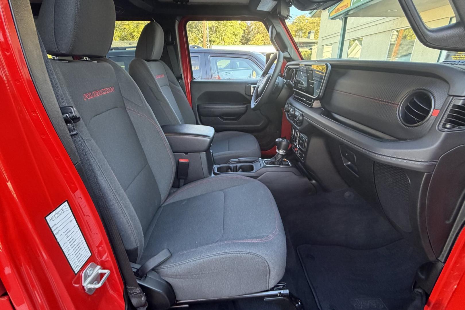 2025 Firecracker Red /Black Jeep Wrangler Unlimited Rubicon (1C4PJXFN5SW) with an 4 Cyl 2.0 Liter Turbo engine, Automatic 8 Speed transmission, located at 2304 W. Main St., Boise, ID, 83702, (208) 342-7777, 43.622105, -116.218658 - Rubicon With Hard Top! Ready For Adventure!- Photo#20