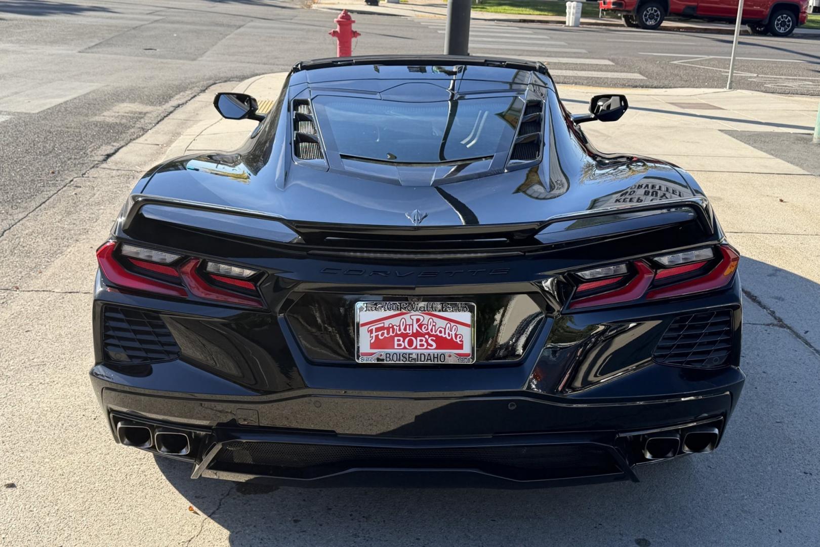 2021 Black /Jet Black Chevrolet Corvette Coupe (1G1YA2D41M5) with an V8 6.2 Liter engine, Automatic 8 Speed transmission, located at 2304 W. Main St., Boise, ID, 83702, (208) 342-7777, 43.622105, -116.218658 - Stunning, Low Mileage Corvette Stingray Coupe!- Photo#1