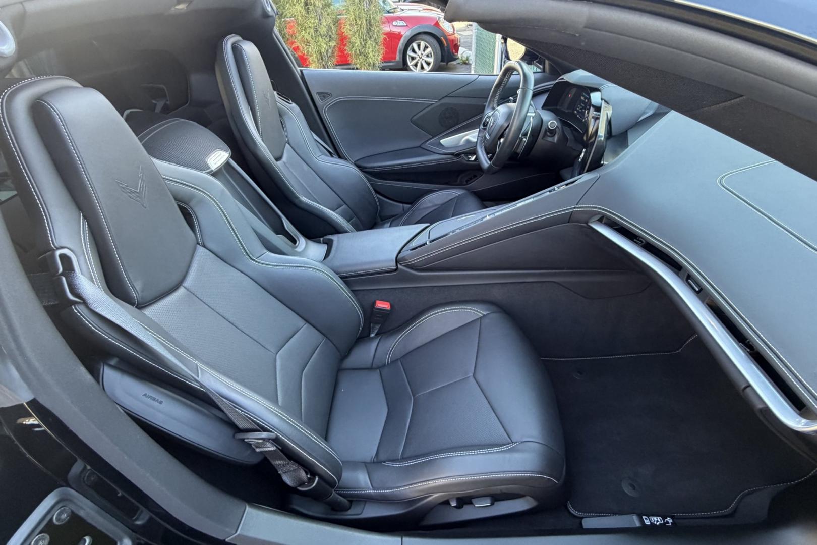 2021 Black /Jet Black Chevrolet Corvette Coupe (1G1YA2D41M5) with an V8 6.2 Liter engine, Automatic 8 Speed transmission, located at 2304 W. Main St., Boise, ID, 83702, (208) 342-7777, 43.622105, -116.218658 - Stunning, Low Mileage Corvette Stingray Coupe!- Photo#18