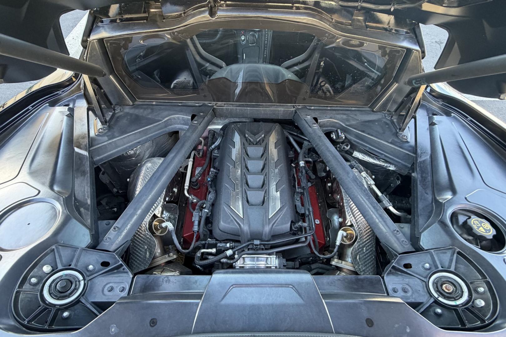 2021 Black /Jet Black Chevrolet Corvette Coupe (1G1YA2D41M5) with an V8 6.2 Liter engine, Automatic 8 Speed transmission, located at 2304 W. Main St., Boise, ID, 83702, (208) 342-7777, 43.622105, -116.218658 - Stunning, Low Mileage Corvette Stingray Coupe!- Photo#21