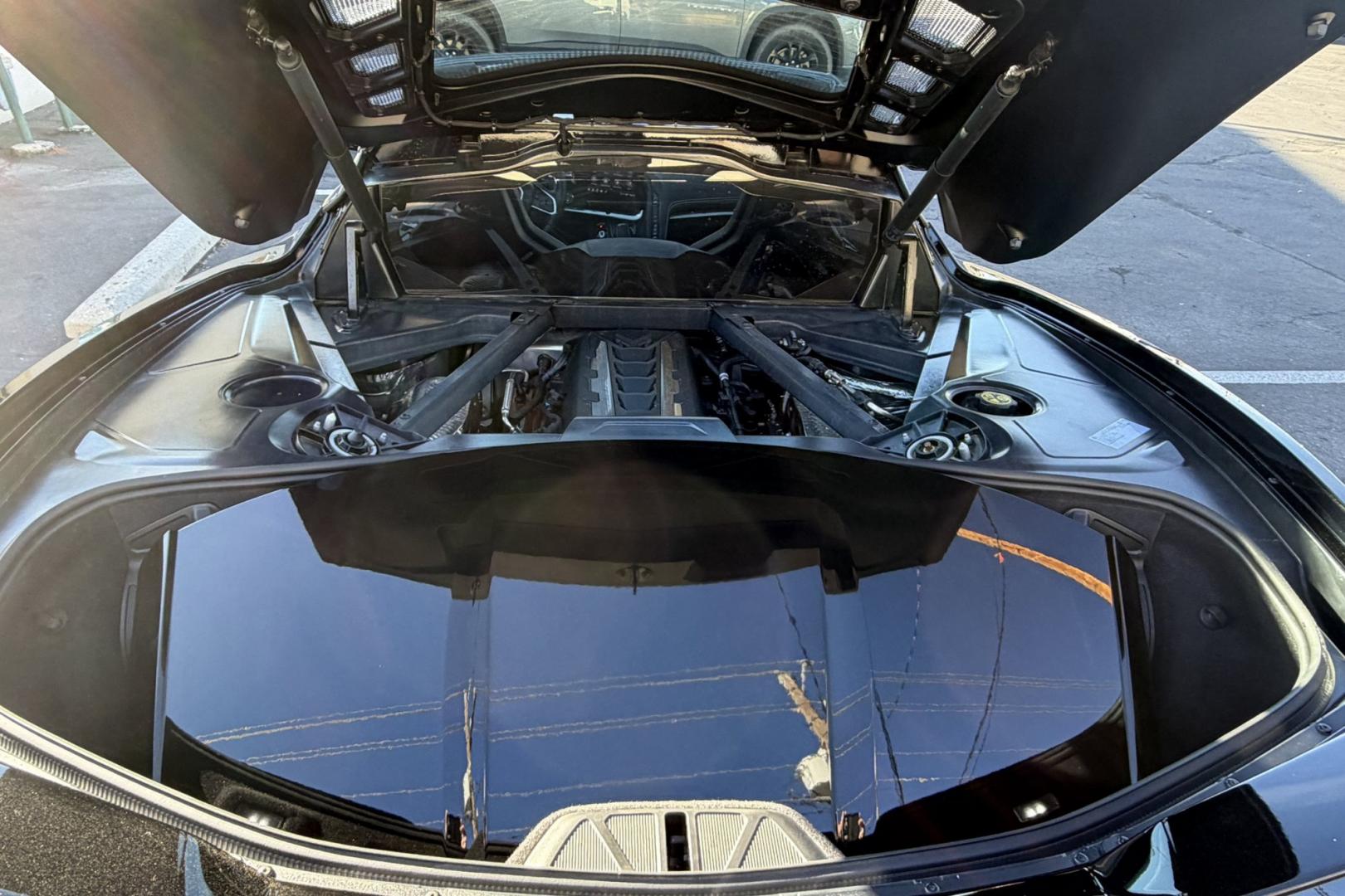 2021 Black /Jet Black Chevrolet Corvette Coupe (1G1YA2D41M5) with an V8 6.2 Liter engine, Automatic 8 Speed transmission, located at 2304 W. Main St., Boise, ID, 83702, (208) 342-7777, 43.622105, -116.218658 - Stunning, Low Mileage Corvette Stingray Coupe!- Photo#22