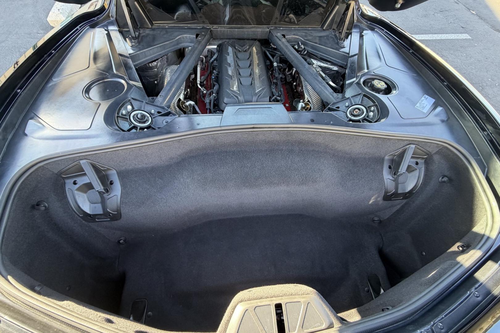 2021 Black /Jet Black Chevrolet Corvette Coupe (1G1YA2D41M5) with an V8 6.2 Liter engine, Automatic 8 Speed transmission, located at 2304 W. Main St., Boise, ID, 83702, (208) 342-7777, 43.622105, -116.218658 - Stunning, Low Mileage Corvette Stingray Coupe!- Photo#24