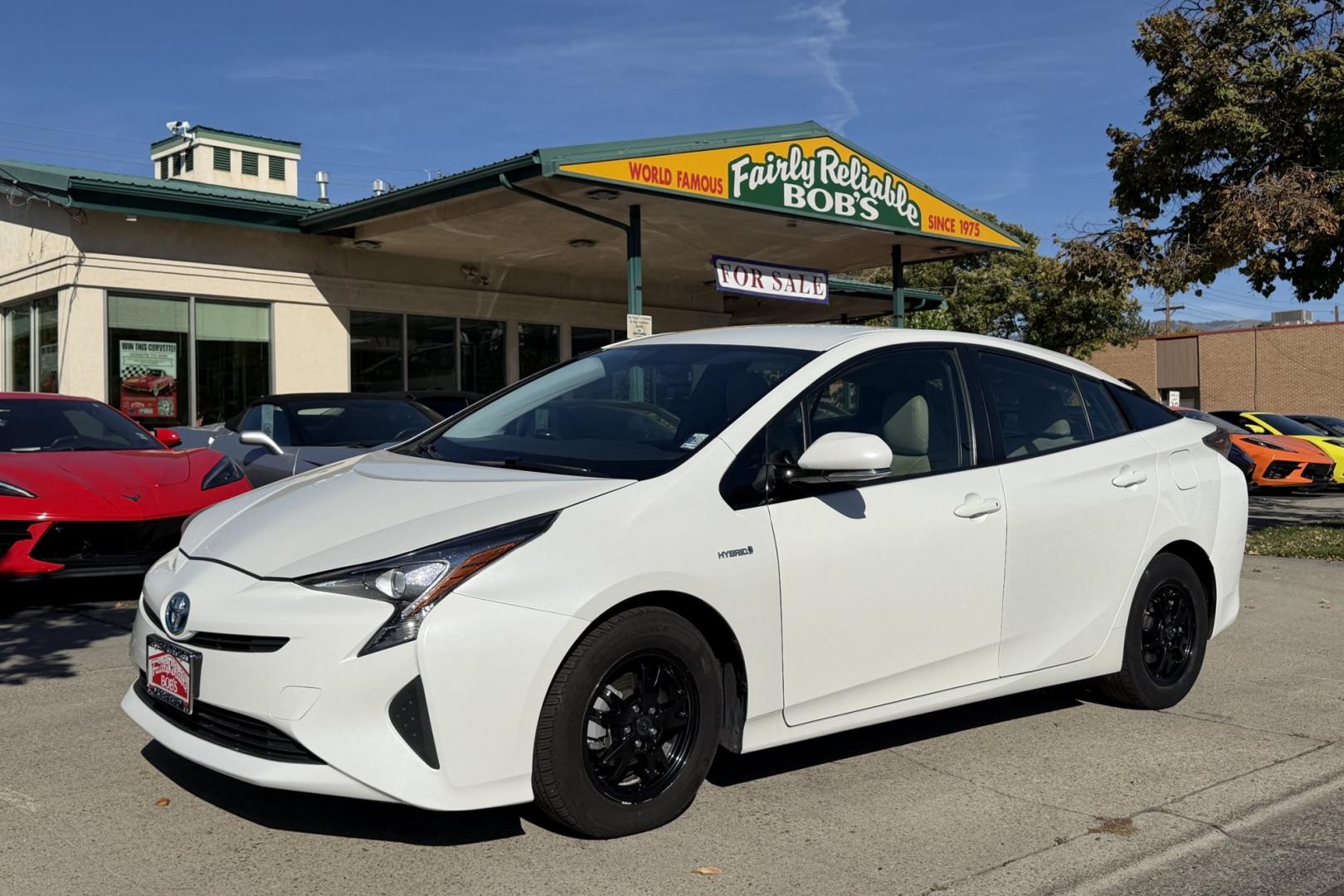 2016 Pearl White /Gray Toyota Prius II (JTDKARFU9G3) with an 1.8L L4 DOHC 16V HYBRID engine, Automatic transmission, located at 2304 W. Main St., Boise, ID, 83702, (208) 342-7777, 43.622105, -116.218658 - Great Fuel Economy! Clean Car!- Photo#0