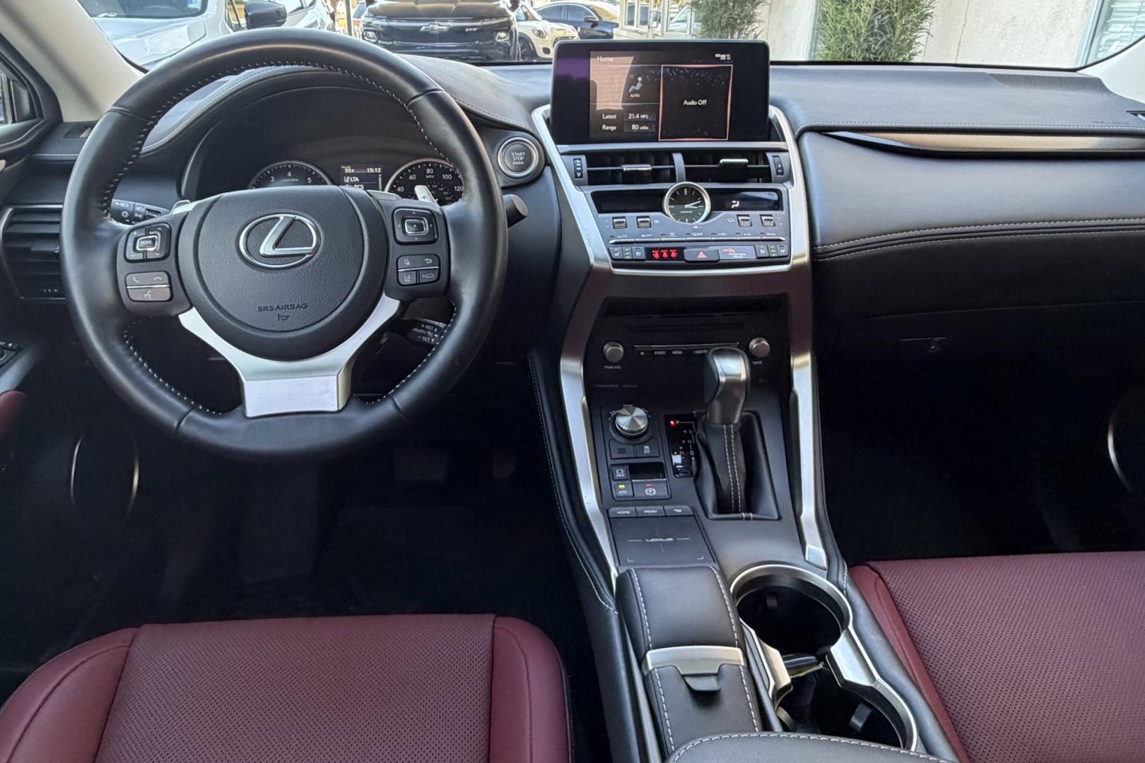 2021 Eminent White Pearl /Red Lexus NX 300 Luxury (JTJGARDZXM5) with an 4 Cyl 2.0 Liter Turbo engine, Automatic 6 Speed transmission, located at 2304 W. Main St., Boise, ID, 83702, (208) 342-7777, 43.622105, -116.218658 - Highly Optioned! Clean! All Wheel Drive With 18k Miles!- Photo#12