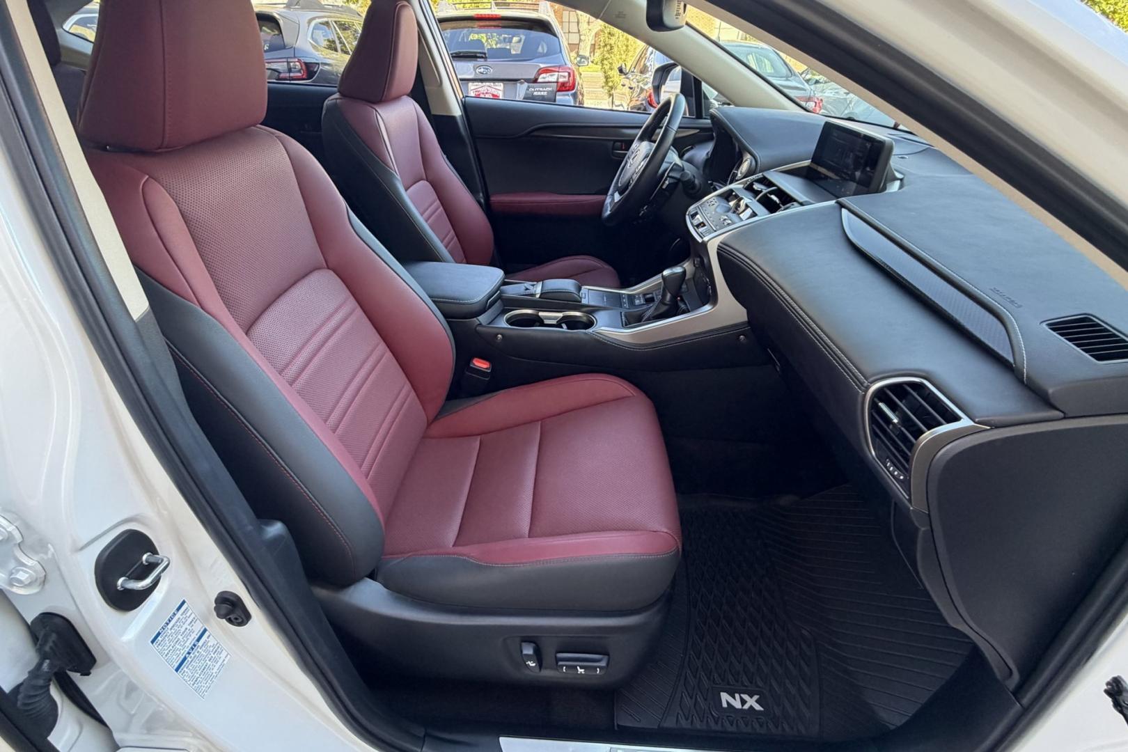 2021 Eminent White Pearl /Red Lexus NX 300 Luxury (JTJGARDZXM5) with an 4 Cyl 2.0 Liter Turbo engine, Automatic 6 Speed transmission, located at 2304 W. Main St., Boise, ID, 83702, (208) 342-7777, 43.622105, -116.218658 - Highly Optioned! Clean! All Wheel Drive With 18k Miles!- Photo#19