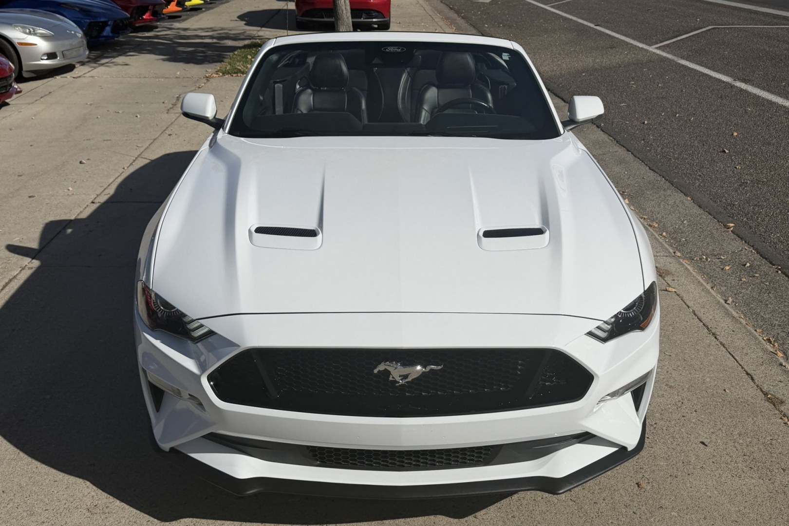 2023 Oxford White /Ebony Leather Ford Mustang GT Premium (1FATP8FF7P5) with an V8 5.0 Liter engine, Automatic 10 Speed transmission, located at 2304 W. Main St., Boise, ID, 83702, (208) 342-7777, 43.622105, -116.218658 - Stunning, Low Mileage GT Premium! Only 4,600 Miles!- Photo#3