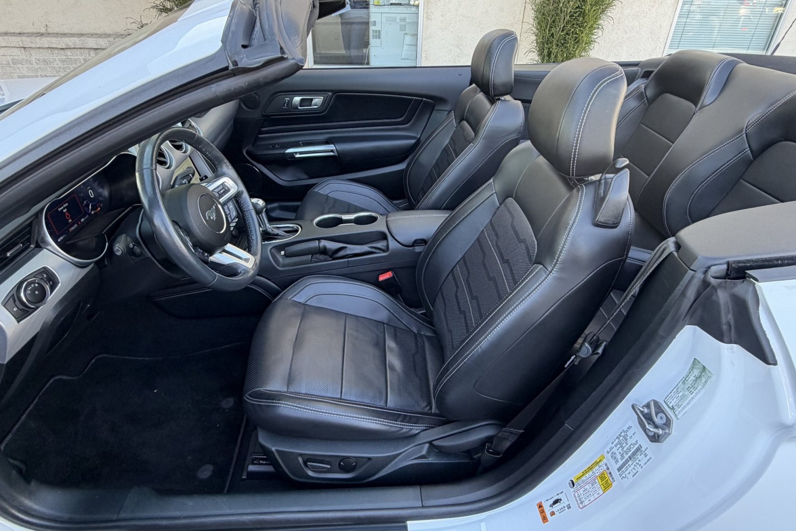 2023 Oxford White /Ebony Leather Ford Mustang GT Premium (1FATP8FF7P5) with an V8 5.0 Liter engine, Automatic 10 Speed transmission, located at 2304 W. Main St., Boise, ID, 83702, (208) 342-7777, 43.622105, -116.218658 - Stunning, Low Mileage GT Premium! Only 4,600 Miles!- Photo#8