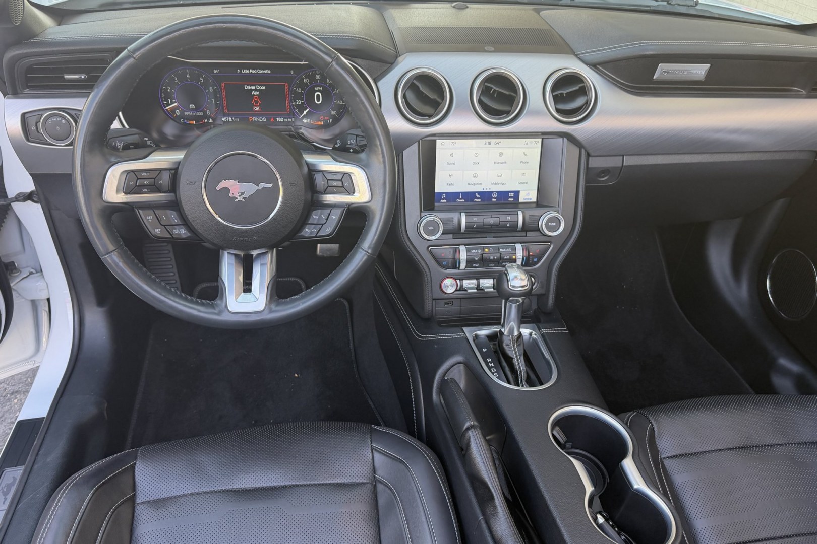 2023 Oxford White /Ebony Leather Ford Mustang GT Premium (1FATP8FF7P5) with an V8 5.0 Liter engine, Automatic 10 Speed transmission, located at 2304 W. Main St., Boise, ID, 83702, (208) 342-7777, 43.622105, -116.218658 - Stunning, Low Mileage GT Premium! Only 4,600 Miles!- Photo#9