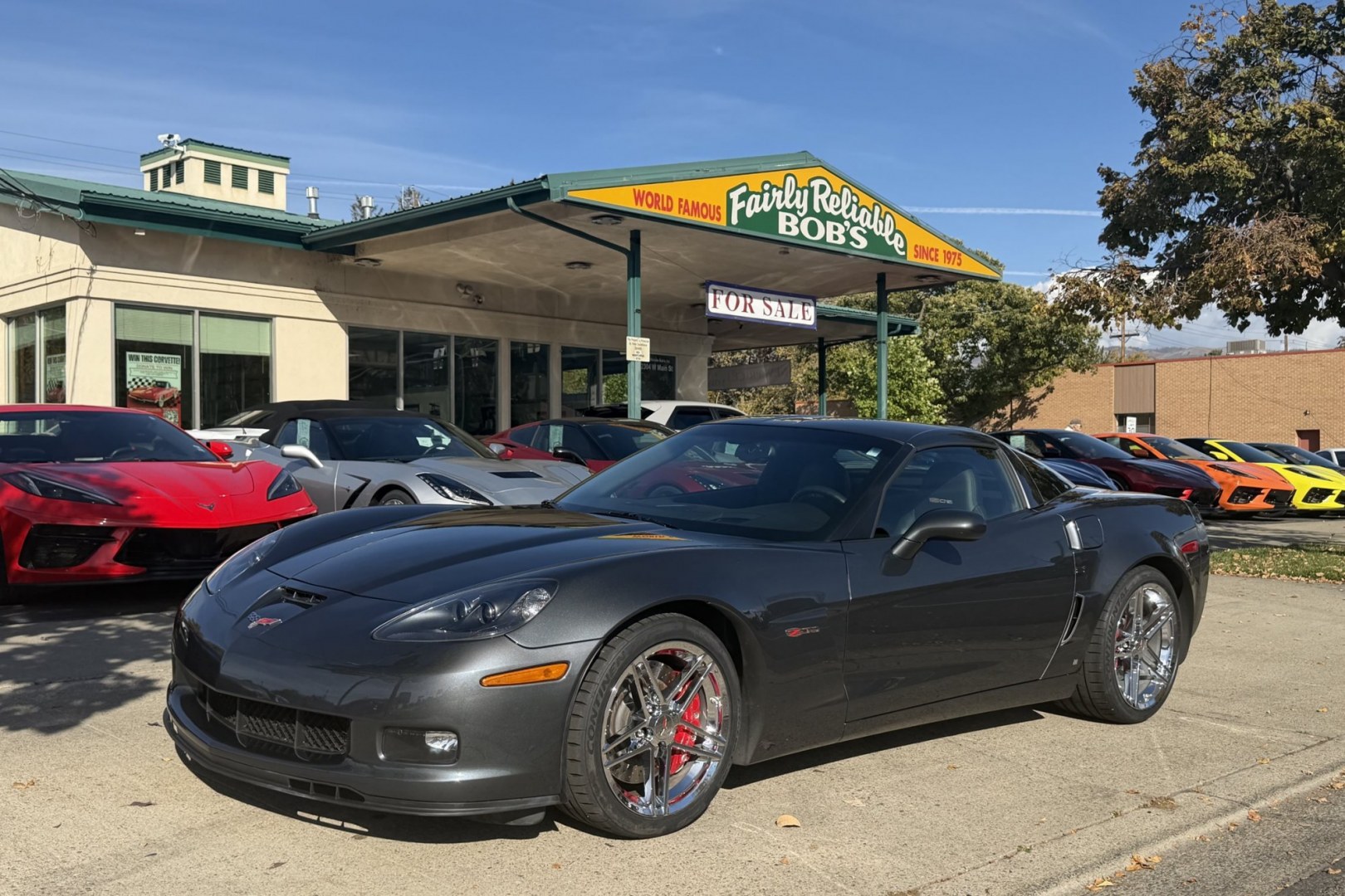 2009 Cyber Gray Metallic /Light Titanium Chevrolet Corvette Z/06 2LZ (1G1YZ26E395) with an 7.0L V8 OHV 16V engine, 6 Speed transmission, located at 2304 W. Main St., Boise, ID, 83702, (208) 342-7777, 43.622105, -116.218658 - Beautifully Cared For Z/06! Only 12k Miles!!- Photo#0