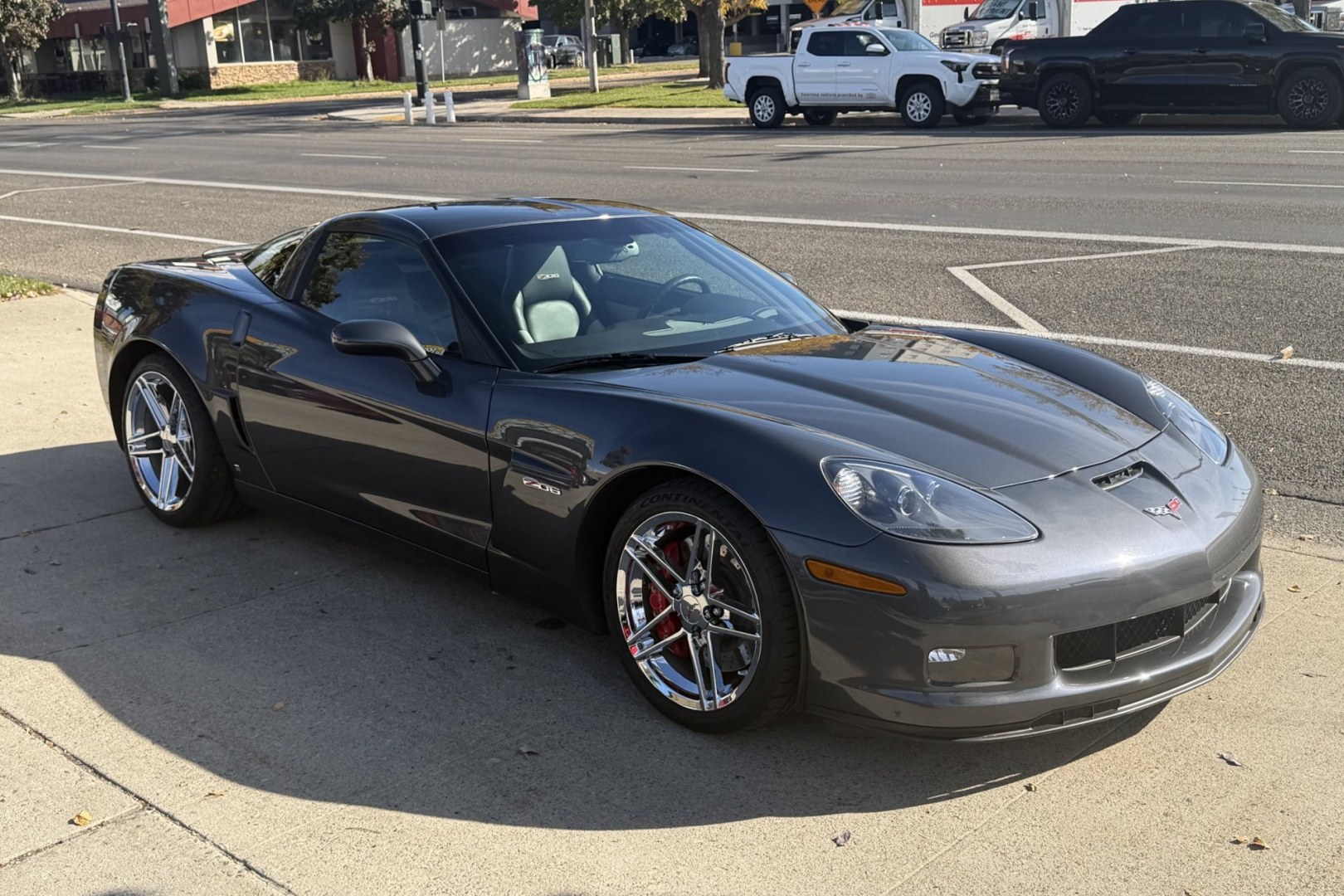 2009 Cyber Gray Metallic /Light Titanium Chevrolet Corvette Z/06 2LZ (1G1YZ26E395) with an 7.0L V8 OHV 16V engine, 6 Speed transmission, located at 2304 W. Main St., Boise, ID, 83702, (208) 342-7777, 43.622105, -116.218658 - Beautifully Cared For Z/06! Only 12k Miles!!- Photo#3