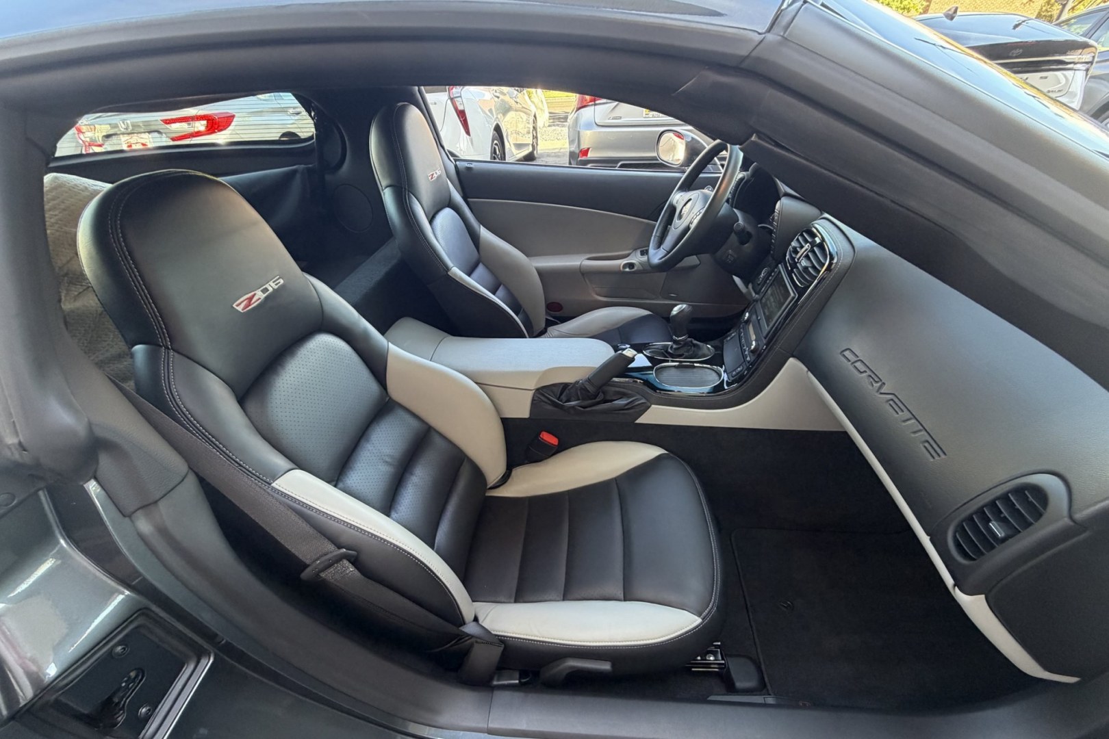 2009 Cyber Gray Metallic /Light Titanium Chevrolet Corvette Z/06 2LZ (1G1YZ26E395) with an 7.0L V8 OHV 16V engine, 6 Speed transmission, located at 2304 W. Main St., Boise, ID, 83702, (208) 342-7777, 43.622105, -116.218658 - Beautifully Cared For Z/06! Only 12k Miles!!- Photo#21