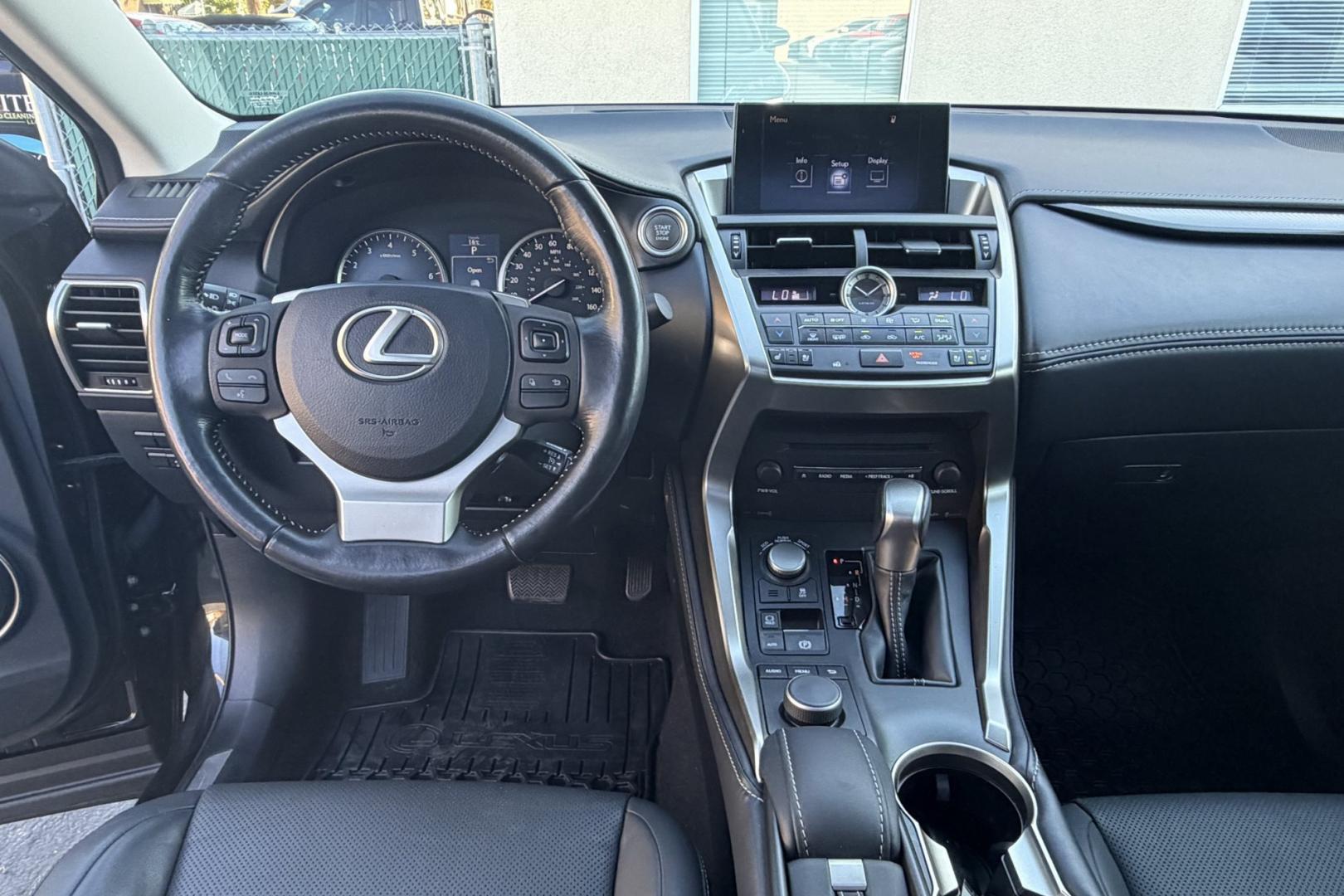2015 Starlight Black Metallic /Black Lexus NX 200t All Wheel Drive (JTJBARBZ6F2) with an 4 Cyl 2.0 Liter Turbo engine, Automatic 6 Speed transmission, located at 2304 W. Main St., Boise, ID, 83702, (208) 342-7777, 43.622105, -116.218658 - Heated Seats, Heated Steering Wheel, Low Mileage, All Wheel Drive Lexus!- Photo#15