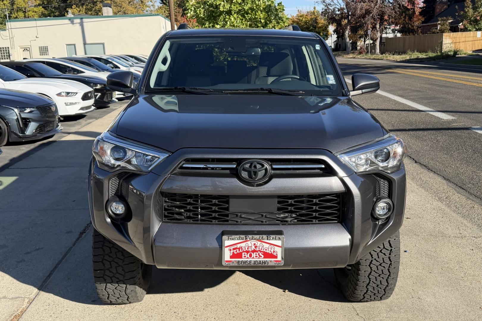 2023 Magnetic Gray /Black Toyota 4Runner SR5 (JTEMU5JR6P6) with an V6 4.0 Liter engine, Automatic 5 Speed transmission, located at 2304 W. Main St., Boise, ID, 83702, (208) 342-7777, 43.622105, -116.218658 - Legendary 4Runner! Ready To Go! 7 Passenger!- Photo#3