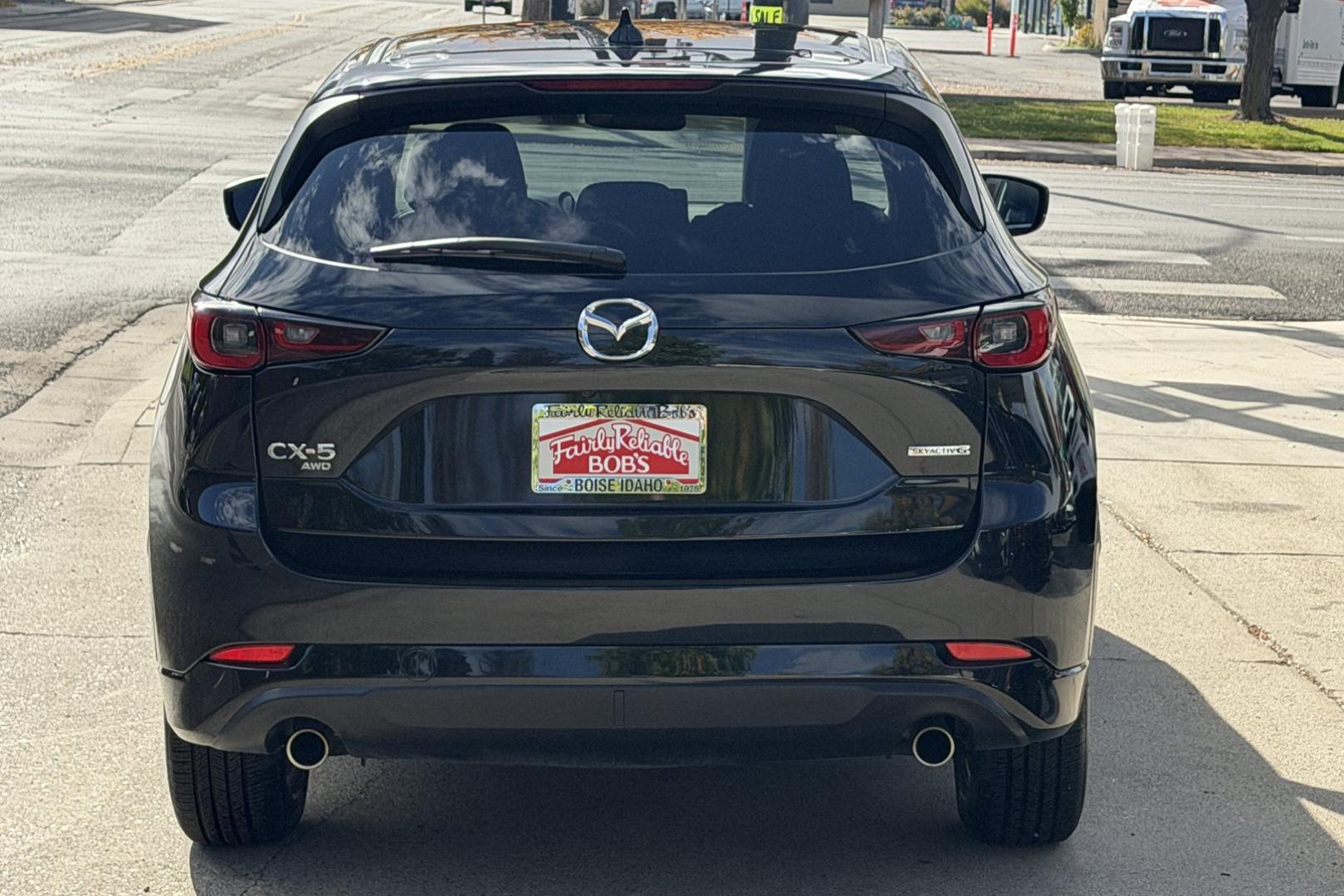 2025 Jet Black Mica /Black Mazda CX-5 2.5 S Preferred Package (JM3KFBCL0S0) with an 4 Cyl 2.5 Liter engine, Automatic 6 Speed transmission, located at 2304 W. Main St., Boise, ID, 83702, (208) 342-7777, 43.622105, -116.218658 - Remaining Factory Warranty! All Wheel Drive And Nicely Optioned With Safety And Comfort!- Photo#1