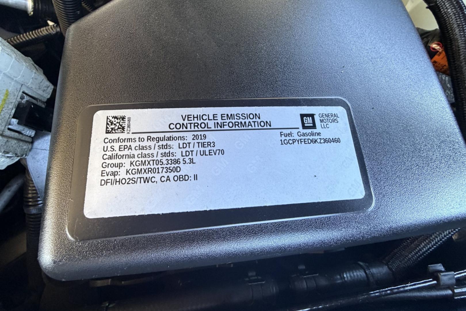 2019 Northsky Blue Metallic /Jet Black Chevrolet Silverado 1500 LT Z/71 Trail Boss (1GCPYFED6KZ) with an V8 5.3 Liter engine, Automatic 6 Speed transmission, located at 2304 W. Main St., Boise, ID, 83702, (208) 342-7777, 43.622105, -116.218658 - New Tires! Well Cared For And Clean!- Photo#22