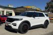 2023 Star White Metallic /Ebony Ford Explorer ST (1FM5K8GC9PG) with an V6 3.0 Liter Twin Turbo engine, Automatic 10 Speed transmission, located at 2304 W. Main St., Boise, ID, 83702, (208) 342-7777, 43.622105, -116.218658 - Highly Optioned! New Tires! Ready To Go! Power 3rd Row Seating!- Photo#0
