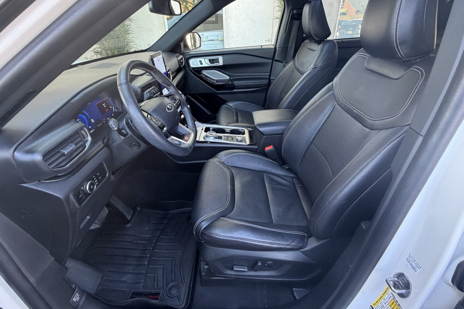 2023 Star White Metallic /Ebony Ford Explorer ST (1FM5K8GC9PG) with an V6 3.0 Liter Twin Turbo engine, Automatic 10 Speed transmission, located at 2304 W. Main St., Boise, ID, 83702, (208) 342-7777, 43.622105, -116.218658 - Highly Optioned! New Tires! Ready To Go! Power 3rd Row Seating!- Photo#15