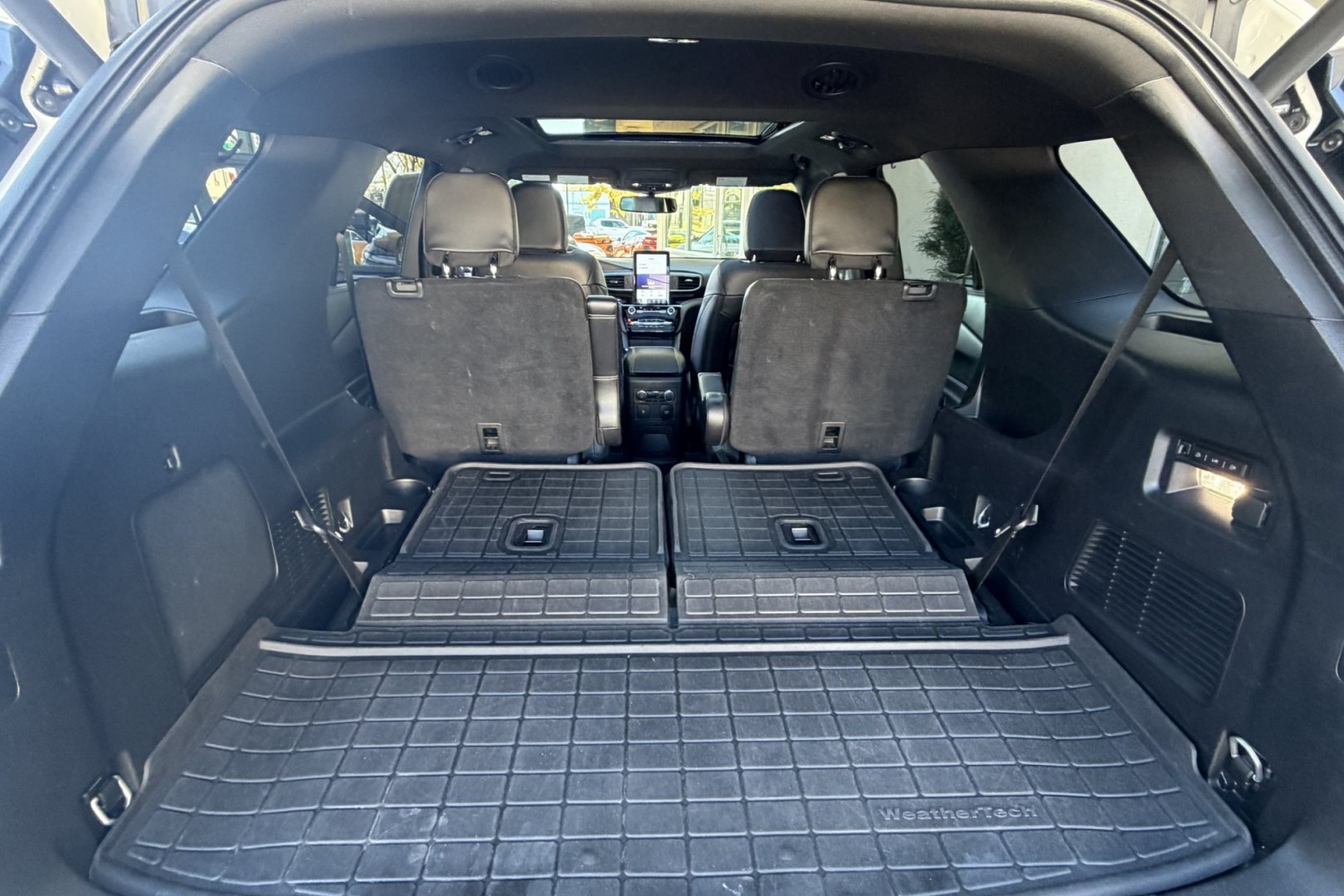 2023 Star White Metallic /Ebony Ford Explorer ST (1FM5K8GC9PG) with an V6 3.0 Liter Twin Turbo engine, Automatic 10 Speed transmission, located at 2304 W. Main St., Boise, ID, 83702, (208) 342-7777, 43.622105, -116.218658 - Highly Optioned! New Tires! Ready To Go! Power 3rd Row Seating!- Photo#26
