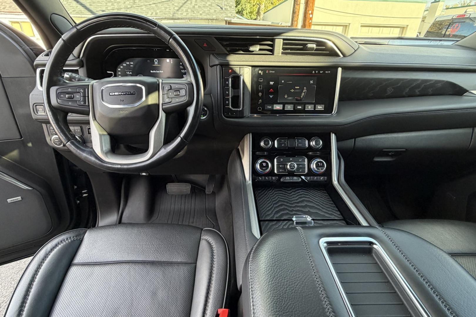 2023 Black /Jet Black GMC Yukon Denali (1GKS2DKL2PR) with an V8 6.2 Liter engine, Automatic 10 Speed transmission, located at 2304 W. Main St., Boise, ID, 83702, (208) 342-7777, 43.622105, -116.218658 - Highly Optioned Denali! Loaded With Safety, Comfort And Performance!- Photo#19