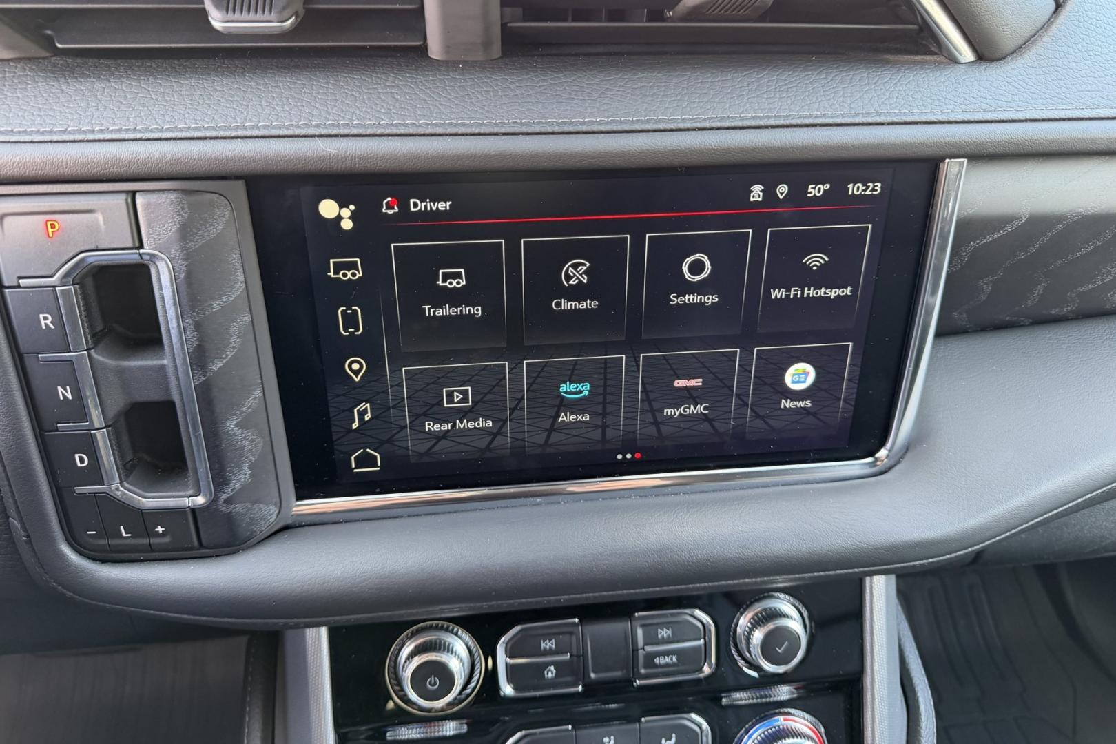 2023 Black /Jet Black GMC Yukon Denali (1GKS2DKL2PR) with an V8 6.2 Liter engine, Automatic 10 Speed transmission, located at 2304 W. Main St., Boise, ID, 83702, (208) 342-7777, 43.622105, -116.218658 - Highly Optioned Denali! Loaded With Safety, Comfort And Performance!- Photo#33