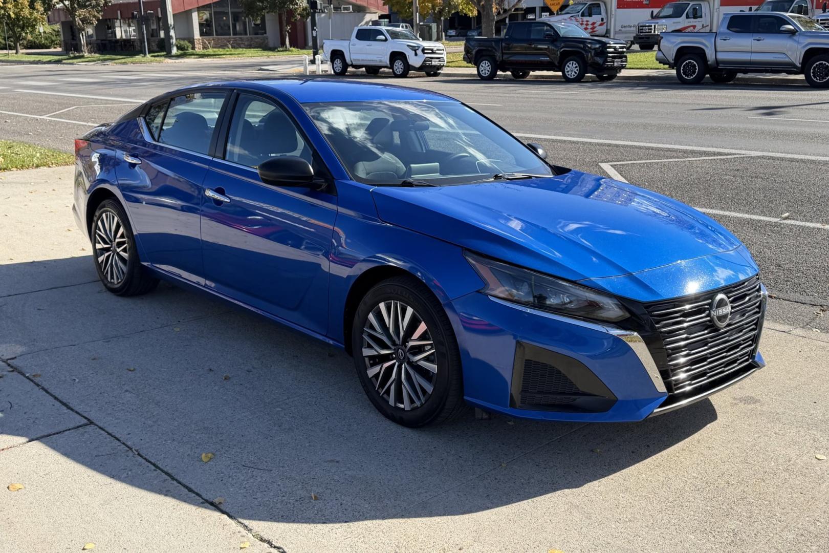 2025 Bluestone Pearl /Black Nissan Altima SV (1N4BL4DV8SN) with an 4 Cyl 2.5 Liter engine, Automatic transmission, located at 2304 W. Main St., Boise, ID, 83702, (208) 342-7777, 43.622105, -116.218658 - Remaining Factory Warranty! Loaded With Safety Features Too!- Photo#2