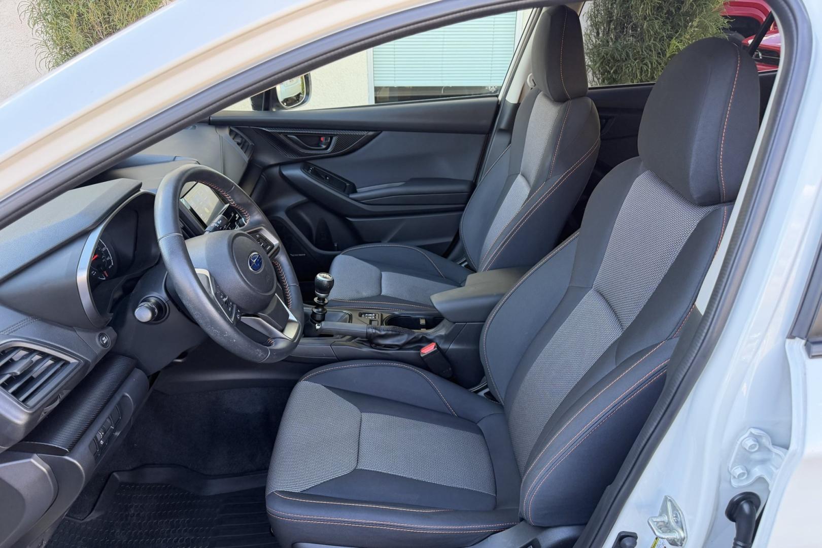 2019 White /Black Subaru Crosstrek Premium (JF2GTACC5KG) with an H4 2.0 Liter engine, 6 Speed transmission, located at 2304 W. Main St., Boise, ID, 83702, (208) 342-7777, 43.622105, -116.218658 - Manual Transmission Crosstrek With Only 19K Miles! New Tires Too!- Photo#11