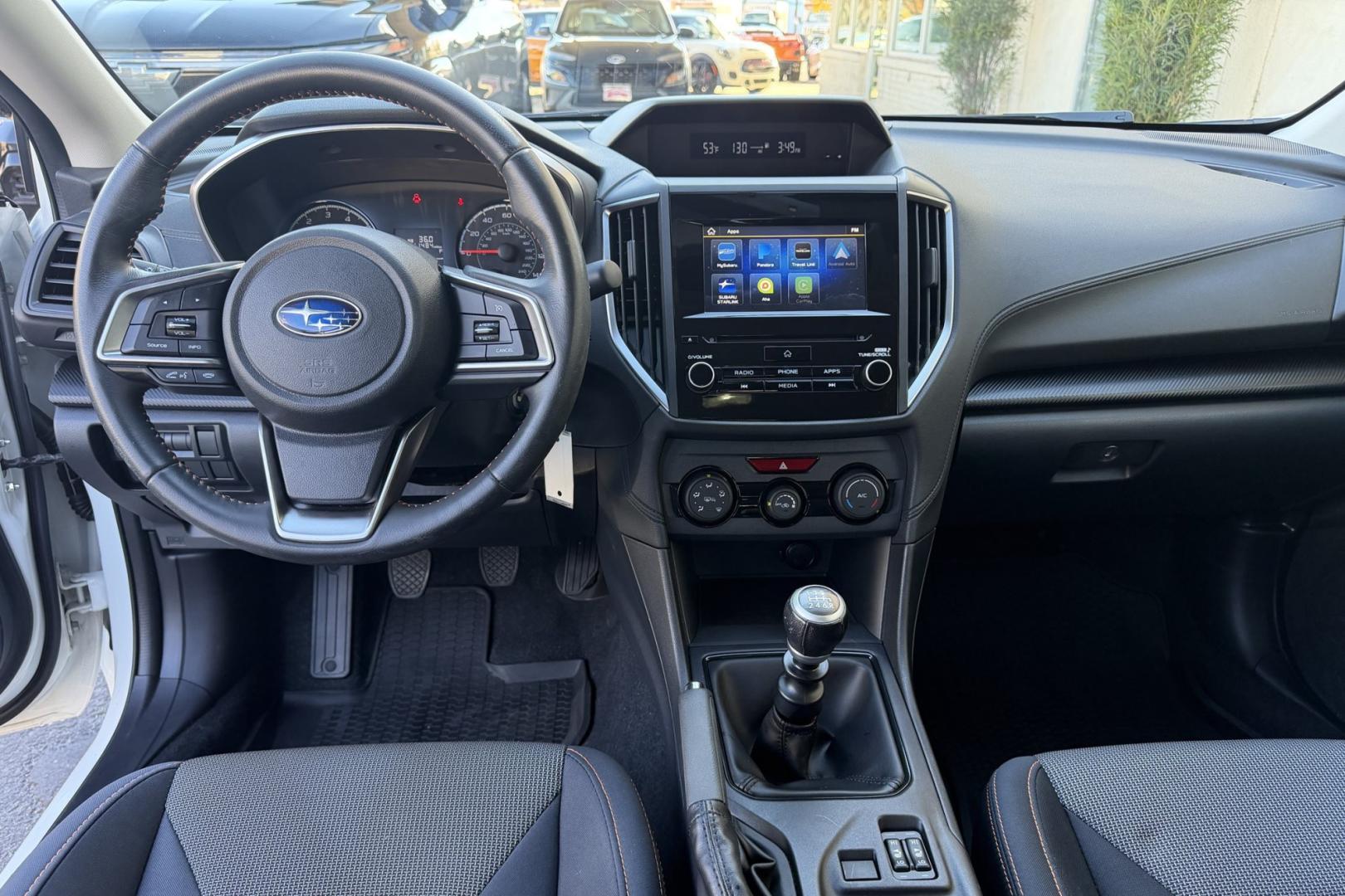 2019 White /Black Subaru Crosstrek Premium (JF2GTACC5KG) with an H4 2.0 Liter engine, 6 Speed transmission, located at 2304 W. Main St., Boise, ID, 83702, (208) 342-7777, 43.622105, -116.218658 - Manual Transmission Crosstrek With Only 19K Miles! New Tires Too!- Photo#13